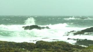 Rough seas at Ramore Head