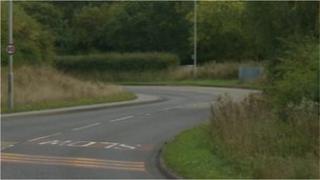 Scene of suspected hit and run