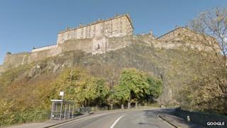 Edinburgh Castle rocks