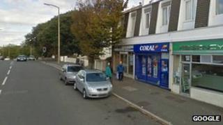 Coral branch in Dorchester Road, Weymouth