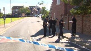 Murder scene Sheffield