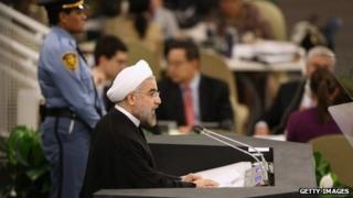 Hassan Rouhani addressing the General Assembly (24/09/13)