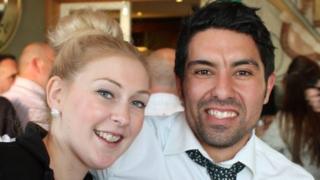 Nick Bonnie and partner Leah Wilkins