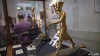 Tutankhamun statue at Egypt museum