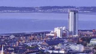 The 29-storey Meridian Tower block on the seafront is thriving