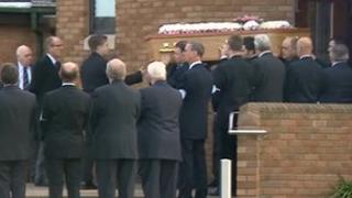 Anne Bury's funeral