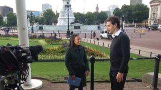 Mark Beaumont interviewed by BBC Newsround