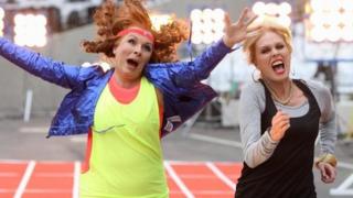 Jennifer Saunders and Joanna Lumley in Absolutely Fabulous