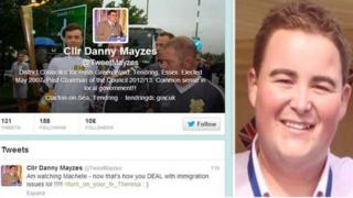 The tweet and Danny Mayzes