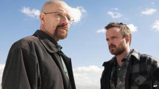 Bryan Cranston and Aaron Paul in Breaking Bad