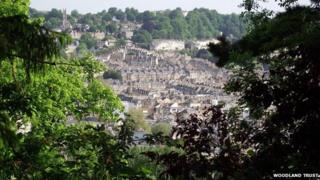 Beechen Cliff, overlooking Bath