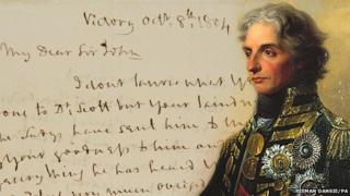 Nelson's letter and portrait