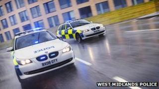 Police cars