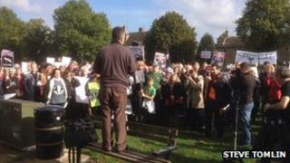 Witney Badger cull protest