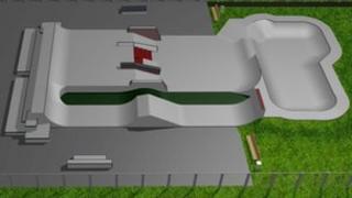 Artist impression of new skate park