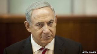 Israeli Prime Minister Benjamin Netanyahu in Jerusalem on 13 October 2013