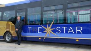 The Star bus and Marc Reddy