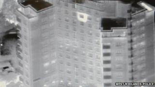 Tower block thermal image