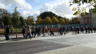 The march up Above Bar Street