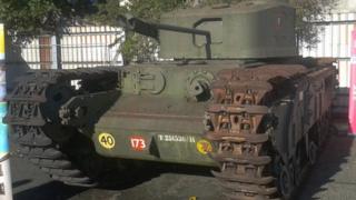 Restored Churchill tank