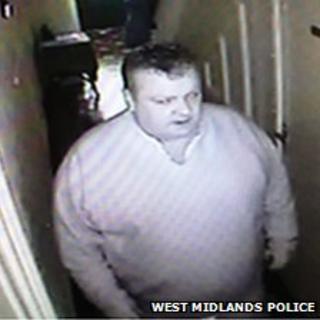 CCTV of fat burglar
