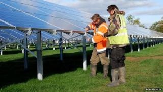 Wedmore Community Power Company's solar panels