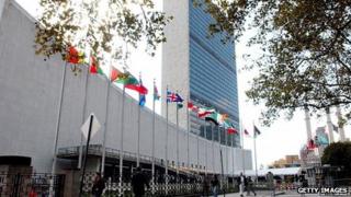 File picture of the United Nations Secretariat building