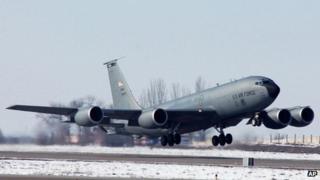 File photo of US air base at Manas. File photo