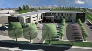 Artist impression of new college building
