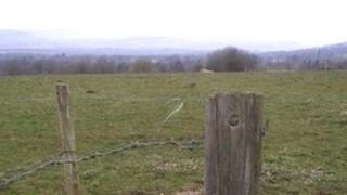 This field is where one of the proposed sites is