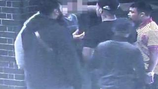 CCTV of the attack