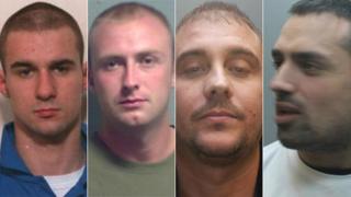 From left, Craig Colquhoun, William Dempsey, James Ashdown and Barry Kelly