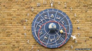 Astronomical clock at Leicester University