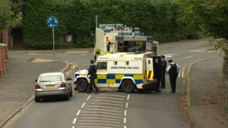 The Lurgan alert led to part of the railway line being closed