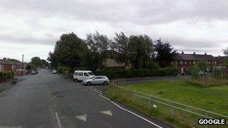 Springfield Road, Bolton at the junction with Birch Road