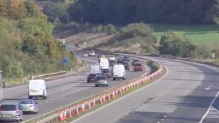 M5 motorway closed