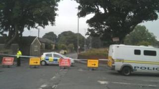 Police cordon on Middleton Lane