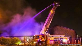 Kirkintilloch industrial unit blaze