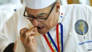 Bernard Vaussion tasting dishes