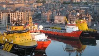 Aberdeen is a very busy harbour
