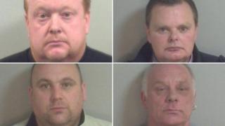 Clockwise from left: Danny Malone, Michael Malone, Martin Merritt and Hugh Webb
