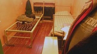 One of the cells in Murmansk jail where Greenpeace group are held