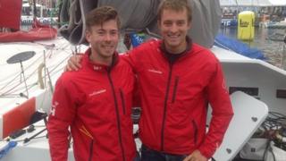 Ned Collier Wakefield (l) and Sam Goodchild