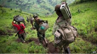M23 rebels in eastern DR Congo (December 2012)