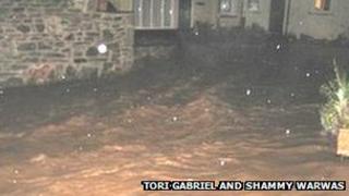 Lostwithiel flooding - Pic: Tori Gabriel and Shammy Warwas