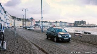 Storm aftermath at Aberystwyth