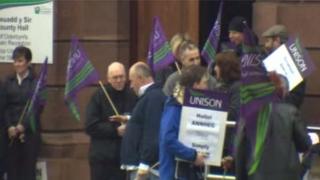 Denbighshire protest