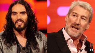 Russell Brand and Jeremy Paxman