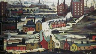 Industrial Landscape by LS Lowry (detail)