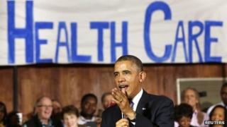 US President Barack Obama spoke at a Dallas, Texas synagogue on 6 November 2013